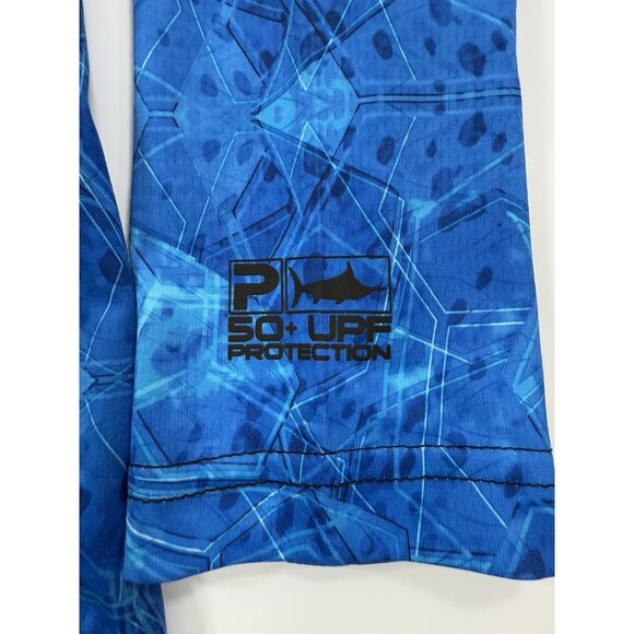 Pelagic Mens Exo Tech Hoodie Sz Small Pullover Fishing Long Sleeve Face Mask UPF - Picture 6 of 12